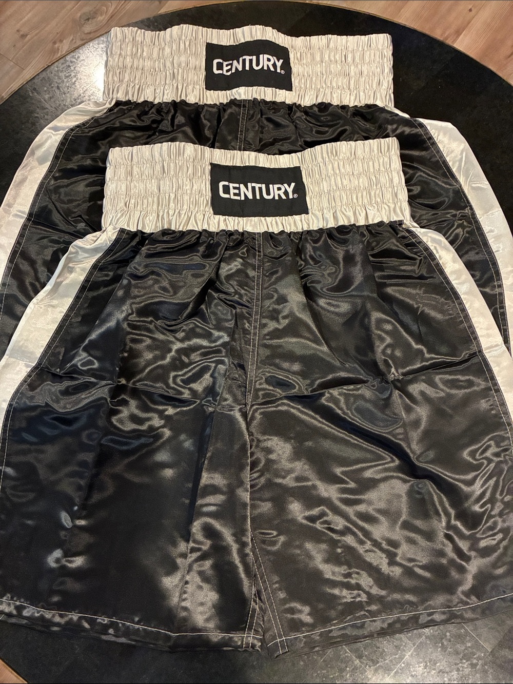 2pr Century Kick Boxing/Martial Arts Black and White Shorts NWOT